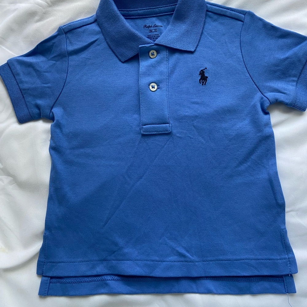 Ralph Lauren Blue Polo Shirt Classic Design